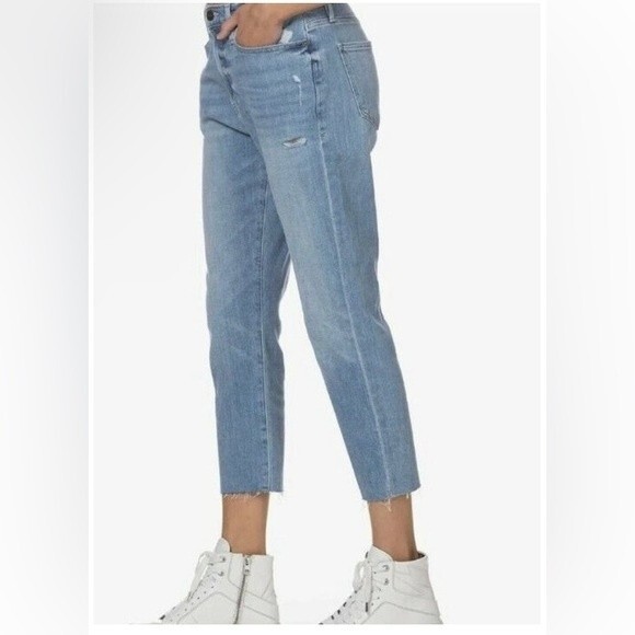 FRAME DENIM LE BEAU LOOSE FIT CROPPED JEANS in WALDEN ROCK, Size 27 - Picture 3 of 16